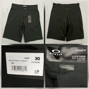 Oakley Baseline Hybrid 21 2.0 Shorts Mens 30 Black Regular Fit NWT